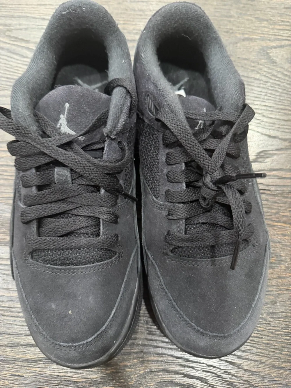Nike Air Jordan Flight Court Men's Shoes Triple Black Mens 8
